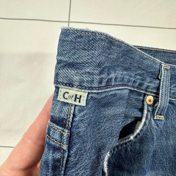 Citizens of Humanity Jeans Womens 31 Blue Flavie Trouser Button Fly Distressed - Picture 9 of 16